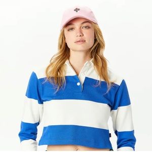 ROWING BLAZERS BLOCK STRIPE CROPPED RUGBY S